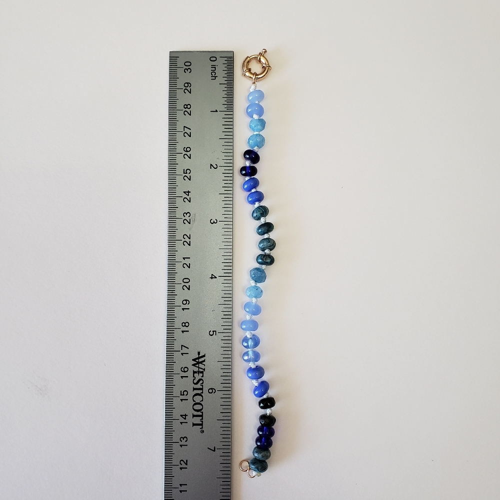New Trendy Natural Stone Bracelet For Women Colorful Boho Luxury Design - Picture 3 of 5
